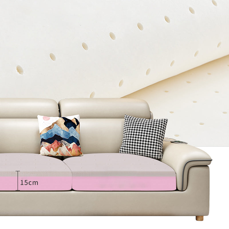 130.7 "Kussen Top Arm Sectionals, Scandinavian Natural Leg Sectional Set