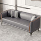 Tuxedo Arm Sofa 25.98" High Faux Leather Sofa Stain Resistant