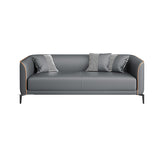 Tuxedo Arm Sofa 25.98" High Faux Leather Sofa Stain Resistant