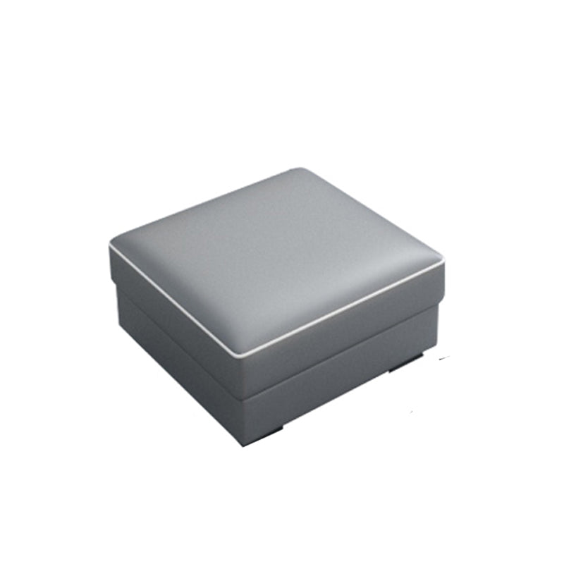 ピロートップアームソファ35.43 "高フェイクレザーソファステイン耐性