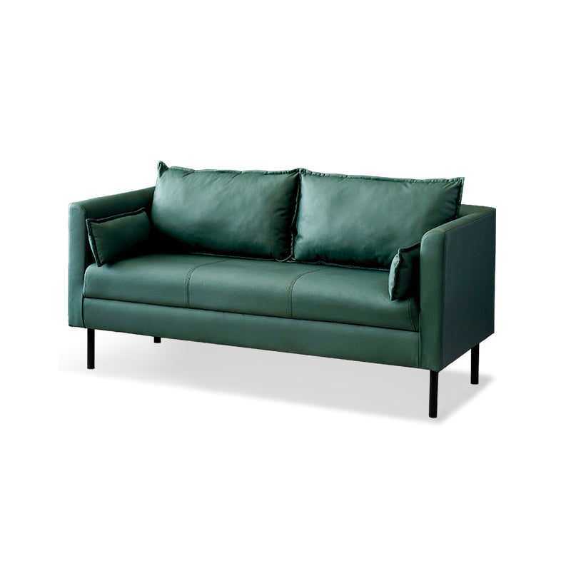 Canapé canapé glamour de 30,7 "High Glam Faux Tuxedo Tuxedo Bras avec 2 oreillers