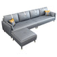 Canapé en cuir fausse 35,43 "High Modern Square ARM SOFA avec 4 oreillers