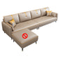 Canapé en cuir fausse 35,43 "High Modern Square ARM SOFA avec 4 oreillers