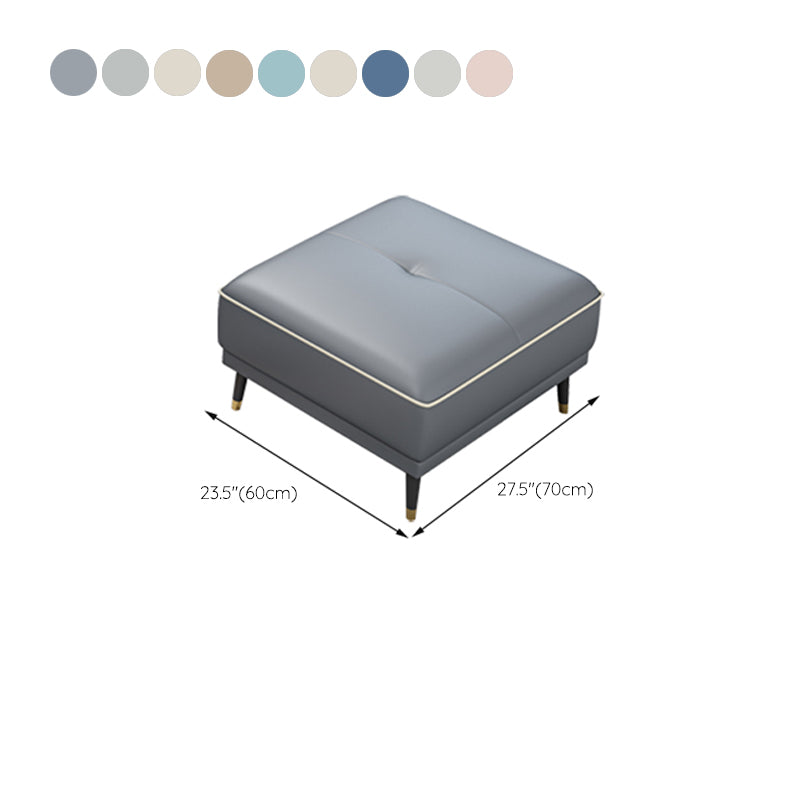 Canapé en cuir fausse 35,43 "High Modern Square ARM SOFA avec 4 oreillers