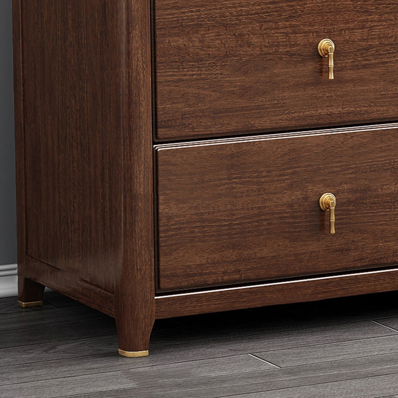 Gabinete lateral estándar de madera maciza gabinete de almacenamiento moderno de mediados de siglo con cajones