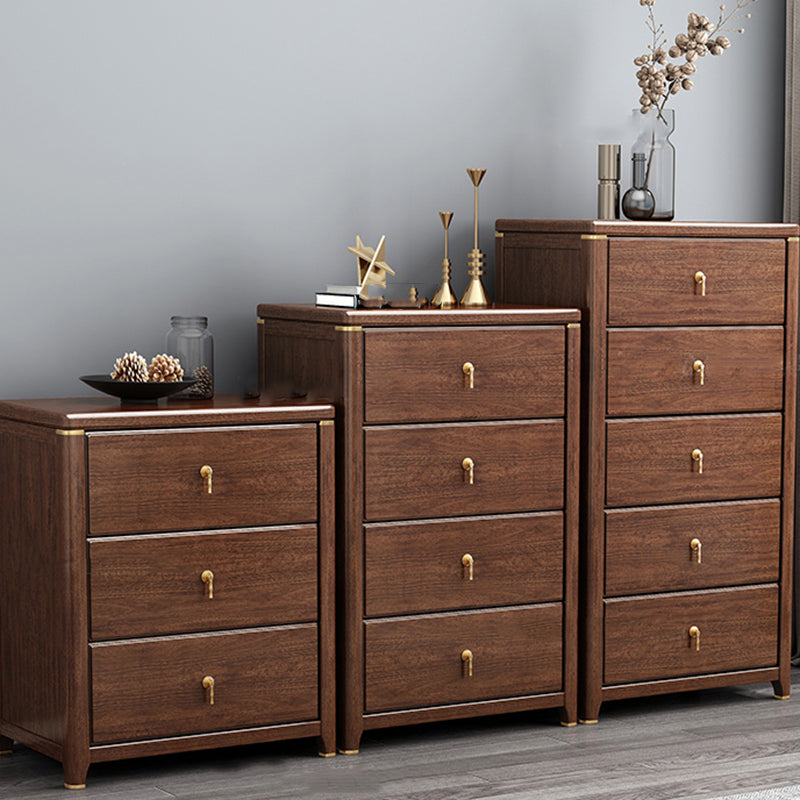 Gabinete lateral estándar de madera maciza gabinete de almacenamiento moderno de mediados de siglo con cajones