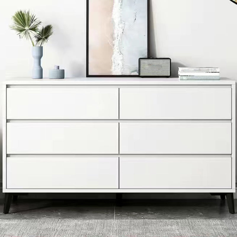 Stain Resistant Storage Cabinet Wood Side Cabinet with Drawer 46"L x 16"W x 30"H White Black Clearhalo 'Cabinets & Chests' 'cabinets_chests' 'furn' 'furn_cabinets_chests' 'Furniture' 'Living Room Furniture' 7445737