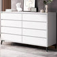 Stain Resistant Storage Cabinet Wood Side Cabinet with Drawer 46"L x 16"W x 37"H White Black Clearhalo 'Cabinets & Chests' 'cabinets_chests' 'furn' 'furn_cabinets_chests' 'Furniture' 'Living Room Furniture' 7445753
