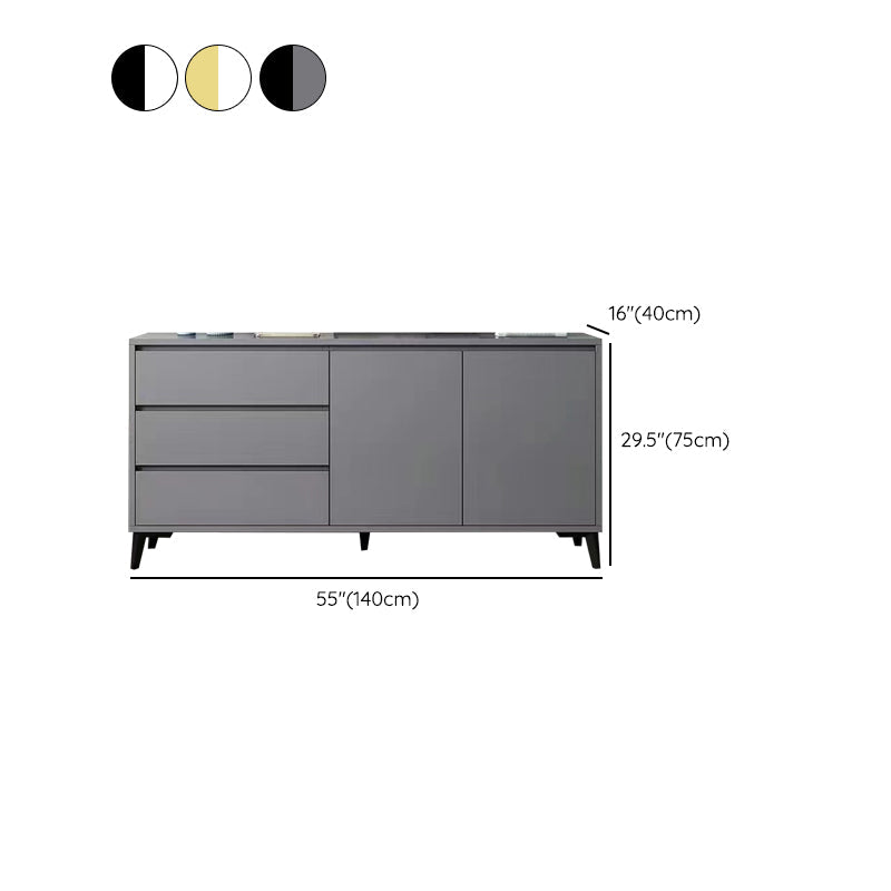 Stain Resistant Storage Cabinet Wood Side Cabinet with Drawer Clearhalo 'Cabinets & Chests' 'cabinets_chests' 'furn' 'furn_cabinets_chests' 'Furniture' 'Living Room Furniture' 7445760