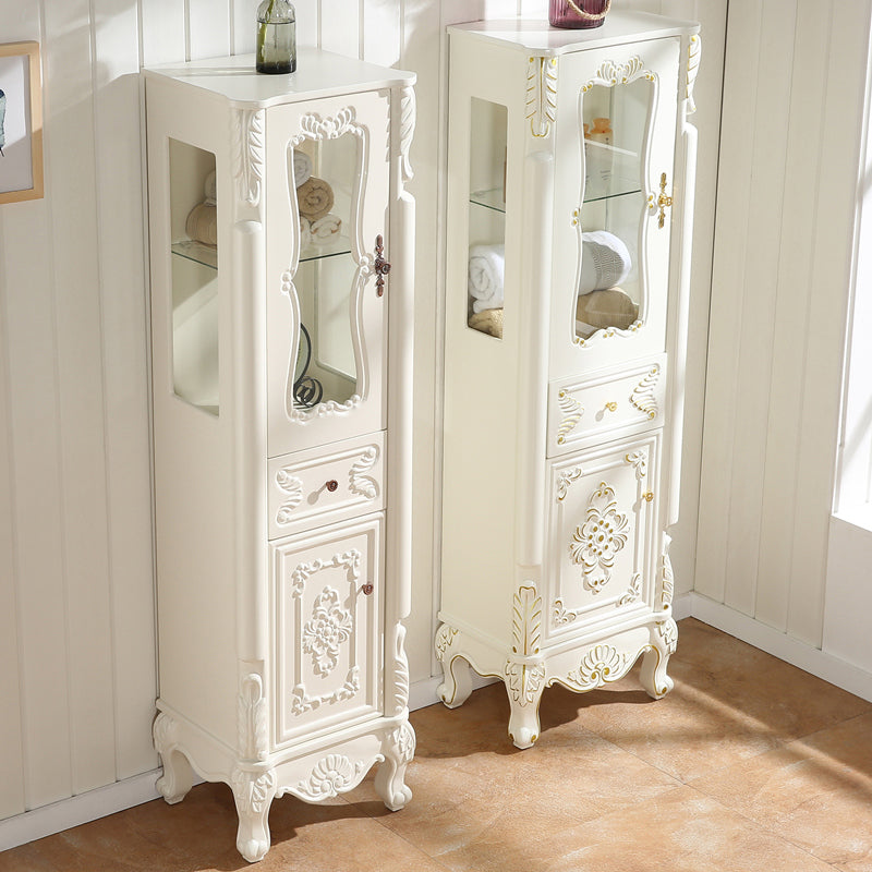 Modern Standard Accent Cabinet White Solid Wood Cabinet with Doors Clearhalo 'Cabinets & Chests' 'cabinets_chests' 'furn' 'furn_cabinets_chests' 'Furniture' 'Living Room Furniture' 7445764