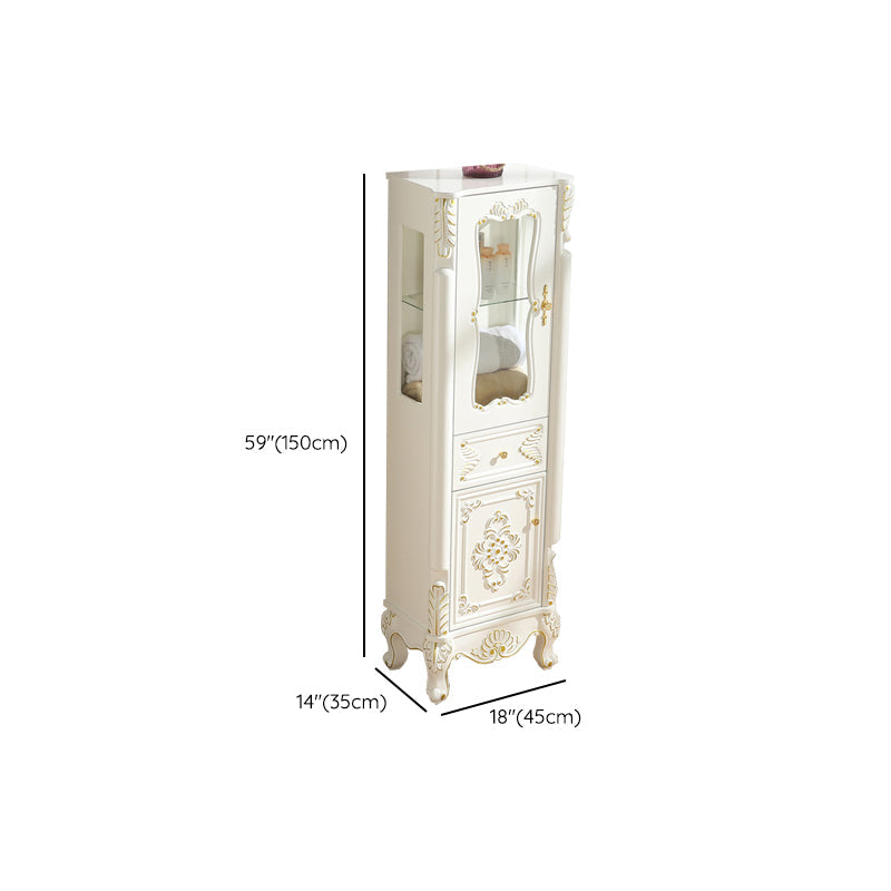 Modern Standard Accent Cabinet White Solid Wood Cabinet with Doors Clearhalo 'Cabinets & Chests' 'cabinets_chests' 'furn' 'furn_cabinets_chests' 'Furniture' 'Living Room Furniture' 7445772