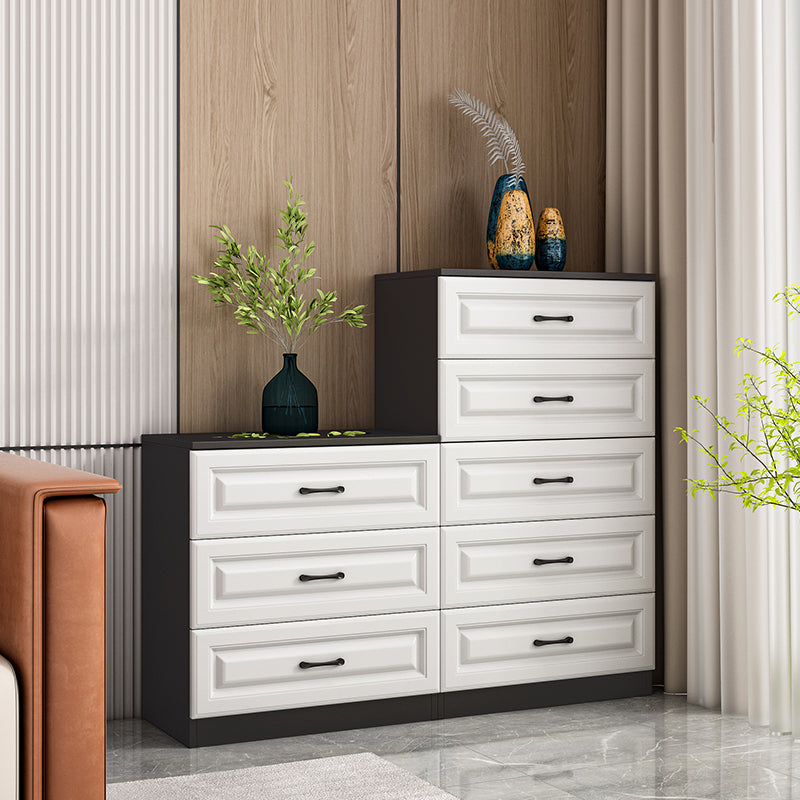 Wood Standard Side Cabinet Stain Resistant Storage Cabinet with Drawers Clearhalo 'Cabinets & Chests' 'cabinets_chests' 'furn' 'furn_cabinets_chests' 'Furniture' 'Living Room Furniture' 7445774