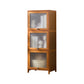 Wood Standard Cabinet Glass Door Contemporary Accent Cabinet with Doors Clearhalo 'Cabinets & Chests' 'cabinets_chests' 'furn' 'furn_cabinets_chests' 'Furniture' 'Living Room Furniture' 7445801