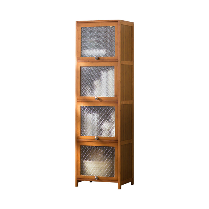 Wood Standard Cabinet Glass Door Contemporary Accent Cabinet with Doors Clearhalo 'Cabinets & Chests' 'cabinets_chests' 'furn' 'furn_cabinets_chests' 'Furniture' 'Living Room Furniture' 7445810