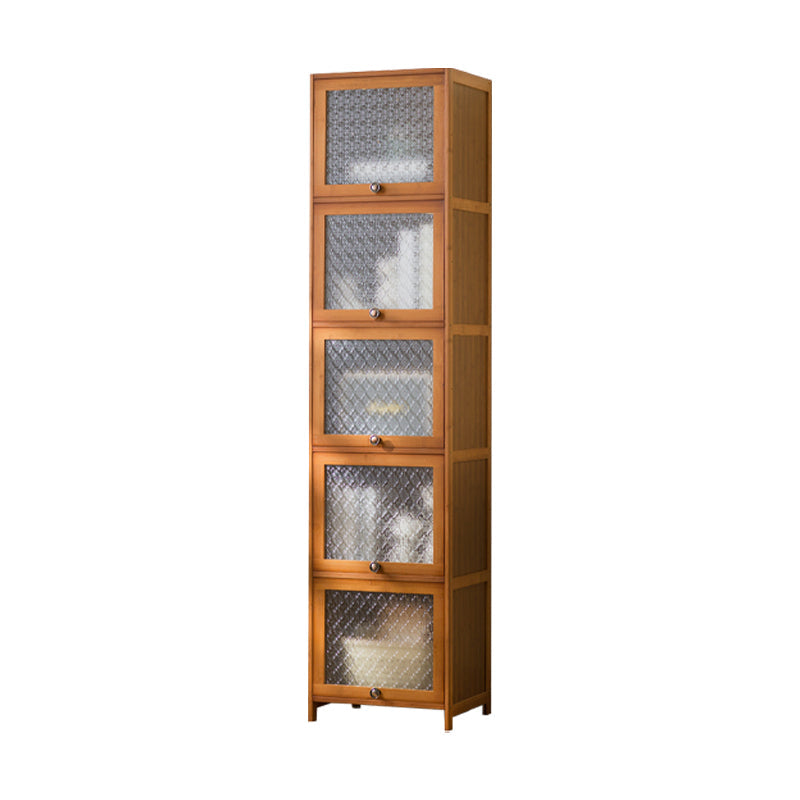 Wood Standard Cabinet Glass Door Contemporary Accent Cabinet with Doors Clearhalo 'Cabinets & Chests' 'cabinets_chests' 'furn' 'furn_cabinets_chests' 'Furniture' 'Living Room Furniture' 7445812