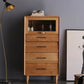 Contemporary Natural Cabinet Solid Wood 4 - Drawer Accent Cabinet Clearhalo 'Cabinets & Chests' 'cabinets_chests' 'furn' 'furn_cabinets_chests' 'Furniture' 'Living Room Furniture' 7445821