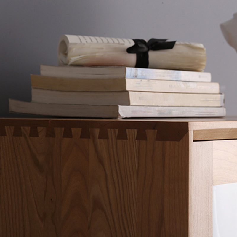 Contemporary Natural Cabinet Solid Wood 4 - Drawer Accent Cabinet Clearhalo 'Cabinets & Chests' 'cabinets_chests' 'furn' 'furn_cabinets_chests' 'Furniture' 'Living Room Furniture' 7445826