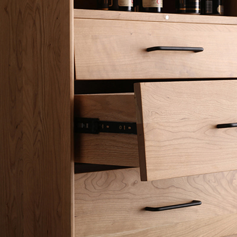 Contemporary Natural Cabinet Solid Wood 4 - Drawer Accent Cabinet Clearhalo 'Cabinets & Chests' 'cabinets_chests' 'furn' 'furn_cabinets_chests' 'Furniture' 'Living Room Furniture' 7445828