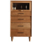 Contemporary Natural Cabinet Solid Wood 4 - Drawer Accent Cabinet Clearhalo 'Cabinets & Chests' 'cabinets_chests' 'furn' 'furn_cabinets_chests' 'Furniture' 'Living Room Furniture' 7445831