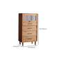 Contemporary Natural Cabinet Solid Wood 4 - Drawer Accent Cabinet Clearhalo 'Cabinets & Chests' 'cabinets_chests' 'furn' 'furn_cabinets_chests' 'Furniture' 'Living Room Furniture' 7445832