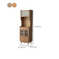 Solid Wood Accent Cabinet Modern Glass Paned Cabinet with Doors Clearhalo 'Cabinets & Chests' 'cabinets_chests' 'furn' 'furn_cabinets_chests' 'Furniture' 'Living Room Furniture' 7445858