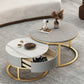 Slate Top Coffee Cocktail Table Frame Coffee or End Table with Drawe Clearhalo 'Coffee & Accent Tables' 'Coffee Tables' 'coffee_tables' 'furn' 'furn_coffee_tables' 'Furniture' 'Living Room Furniture' 7445859
