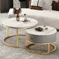 Slate Top Coffee Cocktail Table Frame Coffee or End Table with Drawe Clearhalo 'Coffee & Accent Tables' 'Coffee Tables' 'coffee_tables' 'furn' 'furn_coffee_tables' 'Furniture' 'Living Room Furniture' 7445864