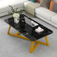 Glass Top Coffee Cocktail Table Frame Rectangle Coffee or End Table