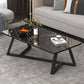 Glass Top Coffee Cocktail Table Frame Rectangle Coffee or End Table