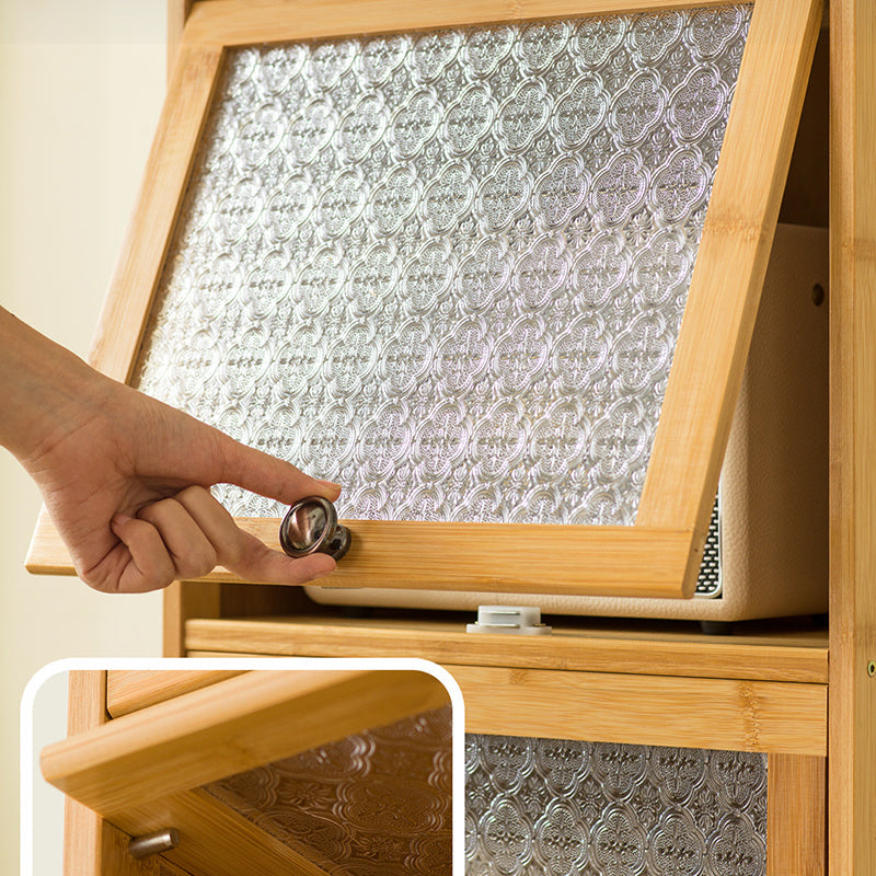 Glass Door Cabinet Scratch Resistant Accent Cabinet with Doors Clearhalo 'Cabinets & Chests' 'cabinets_chests' 'furn' 'furn_cabinets_chests' 'Furniture' 'Living Room Furniture' 7445932