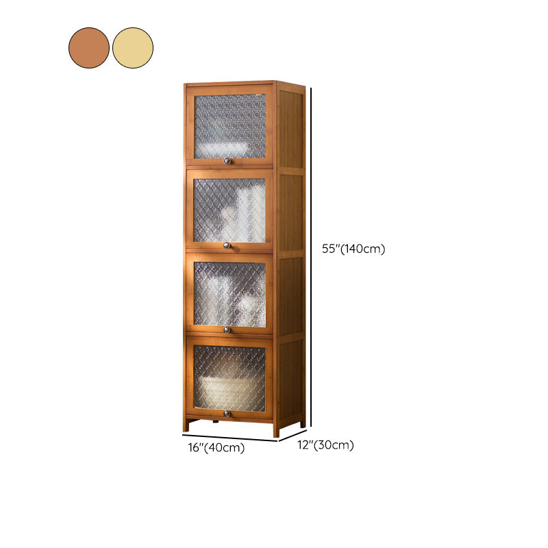 Glass Door Cabinet Scratch Resistant Accent Cabinet with Doors Clearhalo 'Cabinets & Chests' 'cabinets_chests' 'furn' 'furn_cabinets_chests' 'Furniture' 'Living Room Furniture' 7445946