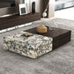 31" Wide Contemporary Cocktail Table Stone Coffee Cocktail Table Clearhalo 'Coffee & Accent Tables' 'Coffee Tables' 'coffee_tables' 'furn' 'furn_coffee_tables' 'Furniture' 'Living Room Furniture' 7445952