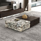 31" Wide Contemporary Cocktail Table Stone Coffee Cocktail Table Clearhalo 'Coffee & Accent Tables' 'Coffee Tables' 'coffee_tables' 'furn' 'furn_coffee_tables' 'Furniture' 'Living Room Furniture' 7445959