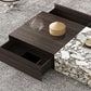 31" Wide Contemporary Cocktail Table Stone Coffee Cocktail Table Clearhalo 'Coffee & Accent Tables' 'Coffee Tables' 'coffee_tables' 'furn' 'furn_coffee_tables' 'Furniture' 'Living Room Furniture' 7445960