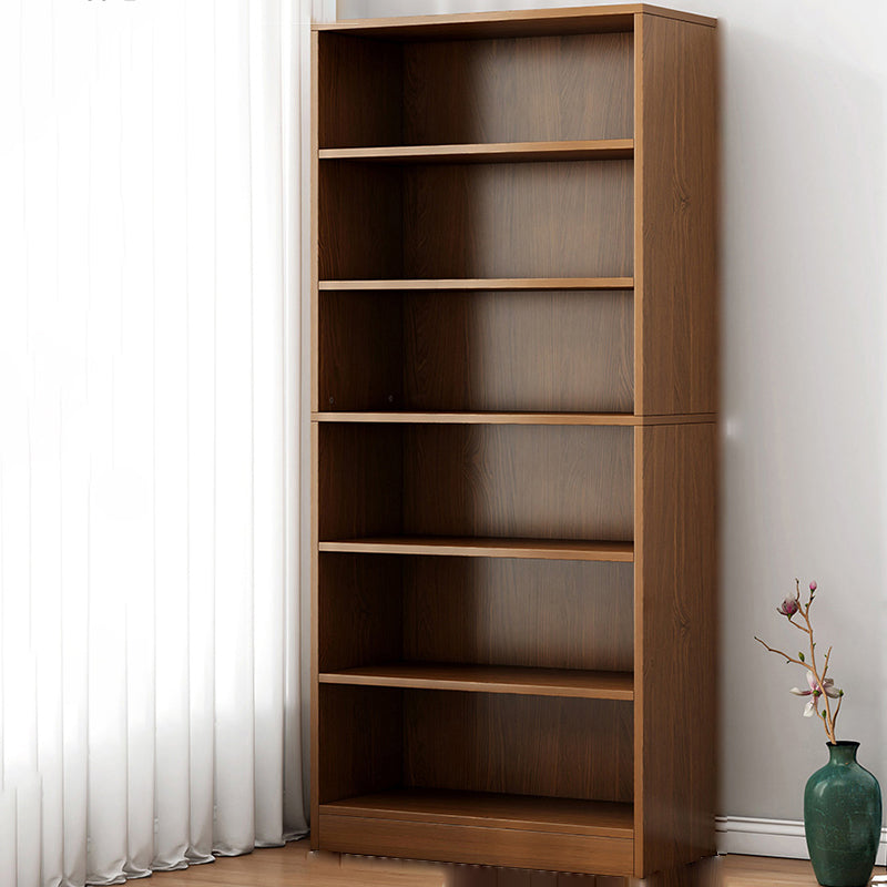 Modern Side Cabinet Standard Wood Storage Cabinet with Shelves 23.6"L x 9.4"W x 70.9"H Brown Clearhalo 'Cabinets & Chests' 'cabinets_chests' 'furn' 'furn_cabinets_chests' 'Furniture' 'Living Room Furniture' 7445993