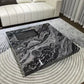 11"H Contemporary Cocktail Table Stone Square Coffee Cocktail Table Black Clearhalo 'Coffee & Accent Tables' 'Coffee Tables' 'coffee_tables' 'furn' 'furn_coffee_tables' 'Furniture' 'Living Room Furniture' 7446007