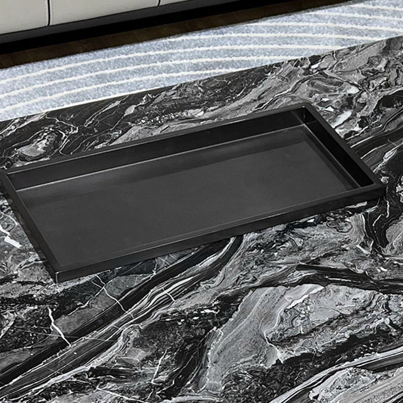 11"H Contemporary Cocktail Table Stone Square Coffee Cocktail Table Clearhalo 'Coffee & Accent Tables' 'Coffee Tables' 'coffee_tables' 'furn' 'furn_coffee_tables' 'Furniture' 'Living Room Furniture' 7446013