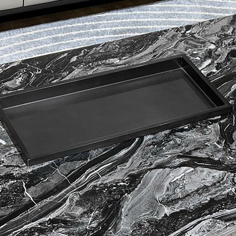 11"H Contemporary Cocktail Table Stone Square Coffee Cocktail Table Clearhalo 'Coffee & Accent Tables' 'Coffee Tables' 'coffee_tables' 'furn' 'furn_coffee_tables' 'Furniture' 'Living Room Furniture' 7446014