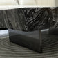 11"H Contemporary Cocktail Table Stone Square Coffee Cocktail Table Clearhalo 'Coffee & Accent Tables' 'Coffee Tables' 'coffee_tables' 'furn' 'furn_coffee_tables' 'Furniture' 'Living Room Furniture' 7446015