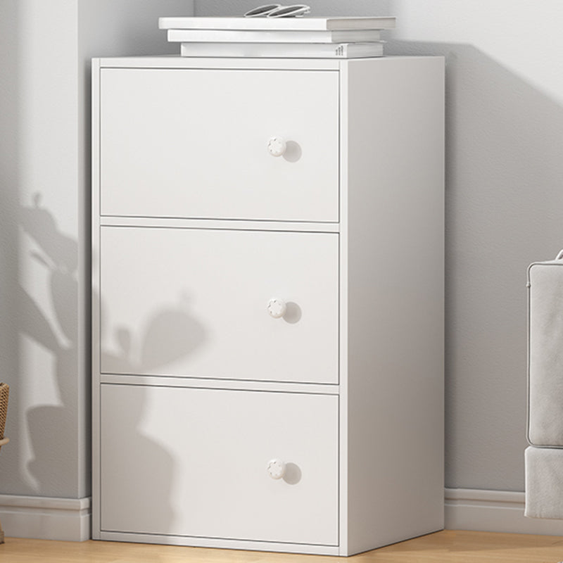 Modern Accent Cabinet Standard No Distressing Wood Cabinet with Doors 15.7"L x 9.4"W x 30.3"H White Clearhalo 'Cabinets & Chests' 'cabinets_chests' 'furn' 'furn_cabinets_chests' 'Furniture' 'Living Room Furniture' 7446031