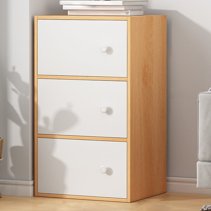 Modern Accent Cabinet Standard No Distressing Wood Cabinet with Doors 15.7"L x 9.4"W x 30.3"H Natural Clearhalo 'Cabinets & Chests' 'cabinets_chests' 'furn' 'furn_cabinets_chests' 'Furniture' 'Living Room Furniture' 7446032