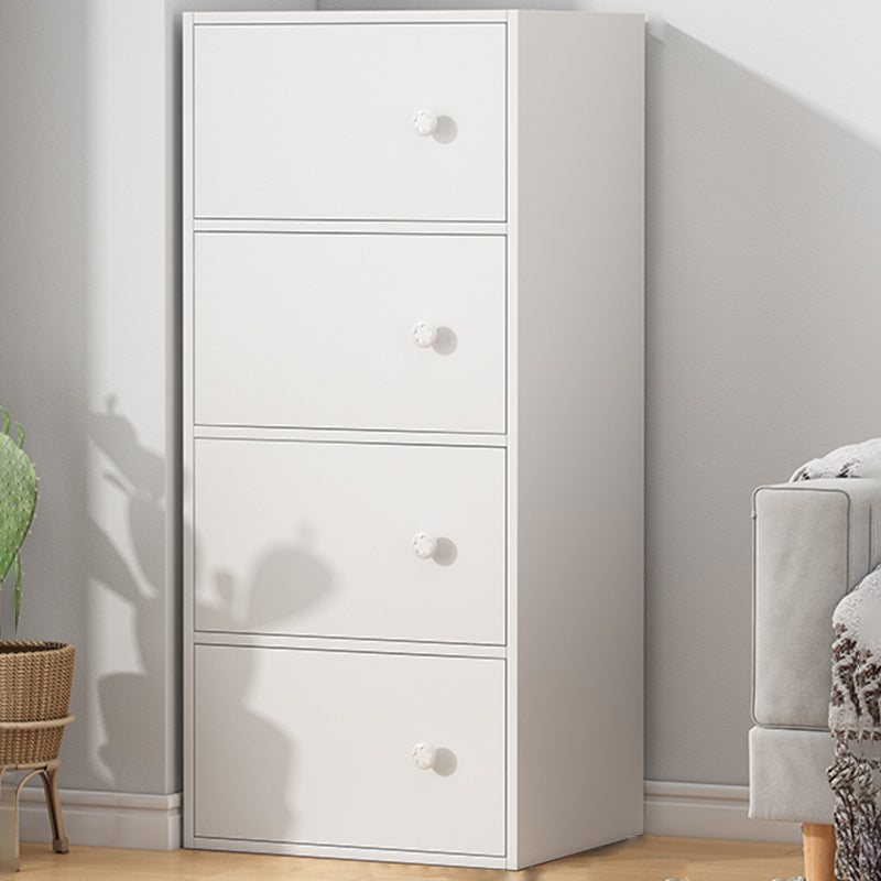 Modern Accent Cabinet Standard No Distressing Wood Cabinet with Doors 16"L x 9"W x 40"H White Clearhalo 'Cabinets & Chests' 'cabinets_chests' 'furn' 'furn_cabinets_chests' 'Furniture' 'Living Room Furniture' 7446040