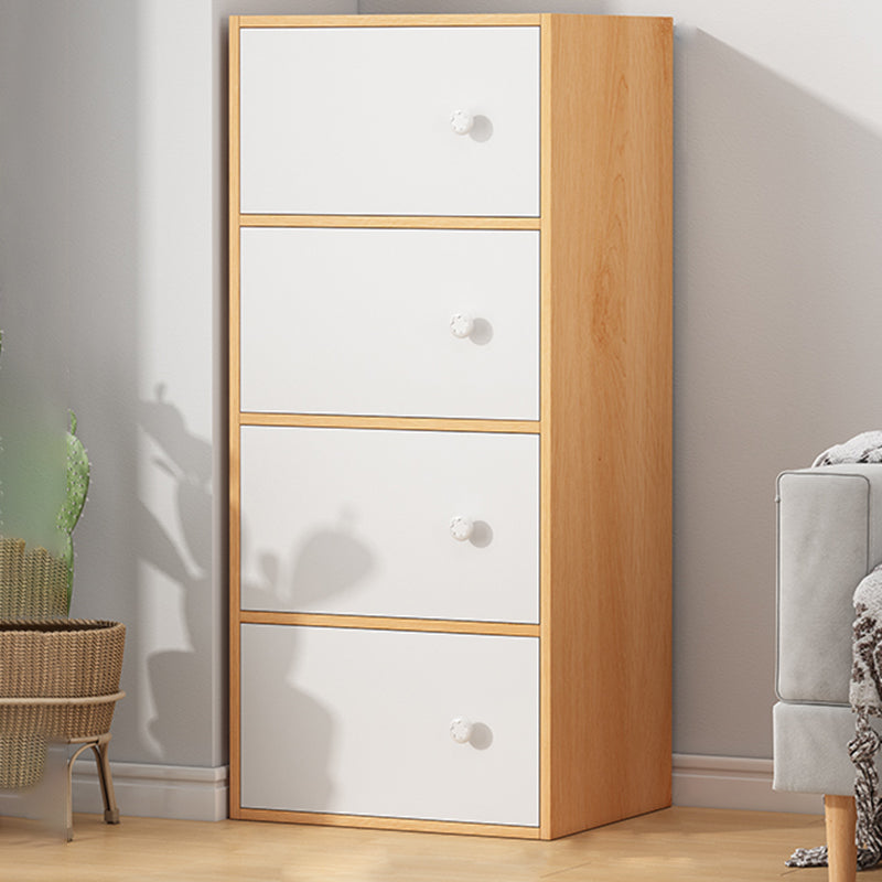 Modern Accent Cabinet Standard No Distressing Wood Cabinet with Doors 16"L x 9"W x 40"H Natural Clearhalo 'Cabinets & Chests' 'cabinets_chests' 'furn' 'furn_cabinets_chests' 'Furniture' 'Living Room Furniture' 7446043