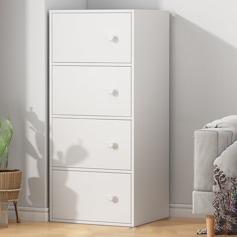 Modern Accent Cabinet Standard No Distressing Wood Cabinet with Doors 16"L x 12"W x 40"H White Clearhalo 'Cabinets & Chests' 'cabinets_chests' 'furn' 'furn_cabinets_chests' 'Furniture' 'Living Room Furniture' 7446046
