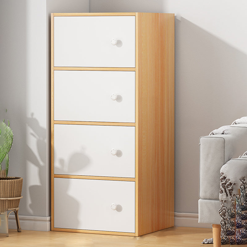 Modern Accent Cabinet Standard No Distressing Wood Cabinet with Doors 16"L x 12"W x 40"H Natural Clearhalo 'Cabinets & Chests' 'cabinets_chests' 'furn' 'furn_cabinets_chests' 'Furniture' 'Living Room Furniture' 7446049