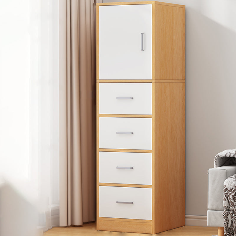 Modern Accent Cabinet Standard No Distressing Wood Cabinet with Doors 13"L x 16"W x 47"H Natural Clearhalo 'Cabinets & Chests' 'cabinets_chests' 'furn' 'furn_cabinets_chests' 'Furniture' 'Living Room Furniture' 7446064