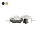Round Slate Coffee Cocktail Table Pedestal Coffee or End Table with Storage Clearhalo 'Coffee & Accent Tables' 'Coffee Tables' 'coffee_tables' 'furn' 'furn_coffee_tables' 'Furniture' 'Living Room Furniture' 7446089