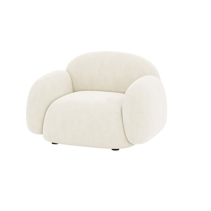 Contemporary Solid Color Velvet Sofa 33.46" Wide Square Arm Sofa