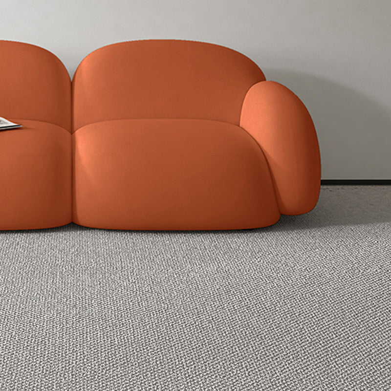 Contemporary Solid Color Velvet Sofa 33.46" Wide Square Arm Sofa