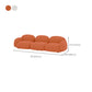 Contemporary Solid Color Velvet Sofa 33.46" Wide Square Arm Sofa